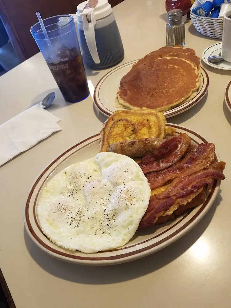 Two Eggs with Canadian Bacon